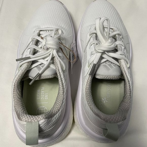 adidas Solarmotion Golf Shoes Womens 8.5 Cloud White Linen Green - Picture 9 of 11